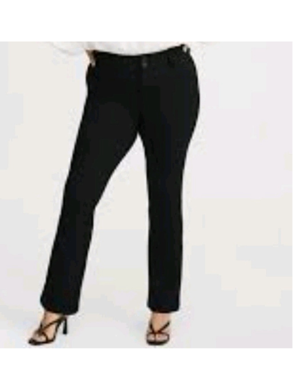 TORRID Women Black Rayon Nylon Spandex Blend Dress Pants 14R Waist 34 Inseam 31